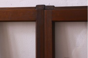 昭和レトロ　ダイヤガラス・クリアガラス使用　懐かしさ漂うガラス戸(窓、引き戸)