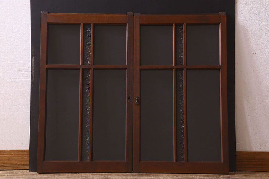 昭和レトロ　ダイヤガラス・クリアガラス使用　懐かしさ漂うガラス戸(窓、引き戸)