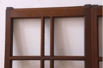 昭和レトロ　ダイヤガラス・クリアガラス使用　懐かしさ漂うガラス戸(窓、引き戸)