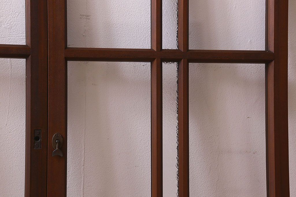 昭和レトロ　ダイヤガラス・クリアガラス使用　懐かしさ漂うガラス戸(窓、引き戸)