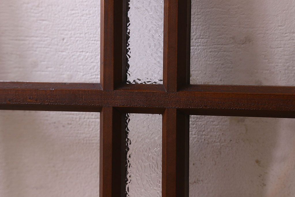 昭和レトロ　ダイヤガラス・クリアガラス使用　懐かしさ漂うガラス戸(窓、引き戸)