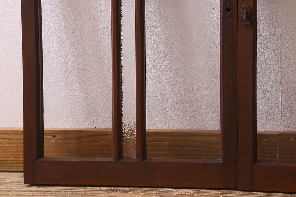 昭和レトロ　ダイヤガラス・クリアガラス使用　懐かしさ漂うガラス戸(窓、引き戸)