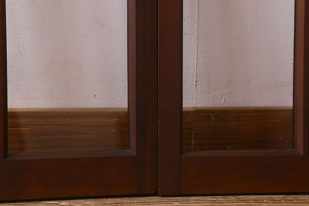 昭和レトロ　ダイヤガラス・クリアガラス使用　懐かしさ漂うガラス戸(窓、引き戸)