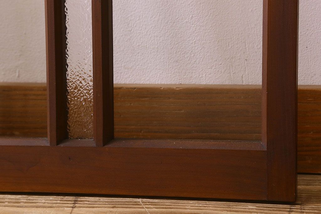 昭和レトロ　ダイヤガラス・クリアガラス使用　懐かしさ漂うガラス戸(窓、引き戸)