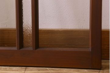 昭和レトロ　ダイヤガラス・クリアガラス使用　懐かしさ漂うガラス戸(窓、引き戸)