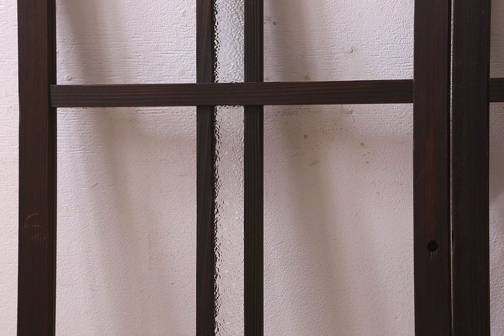 昭和レトロ　ダイヤガラス・クリアガラス使用　懐かしさ漂うガラス戸(窓、引き戸)