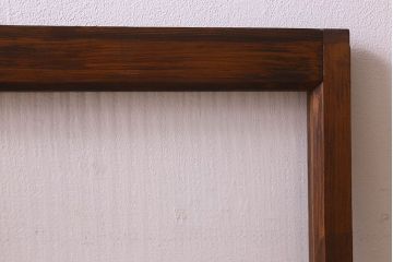 昭和レトロ　モールガラス入り!懐かしい雰囲気が魅力的なガラス戸(窓、引き戸)2枚セット