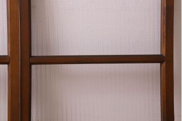 昭和レトロ　モールガラス入り!懐かしい雰囲気が魅力的なガラス戸(窓、引き戸)2枚セット