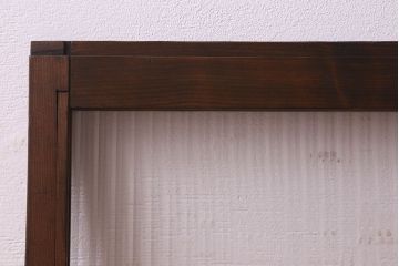 昭和レトロ　モールガラス入り!懐かしい雰囲気が魅力的なガラス戸(窓、引き戸)2枚セット