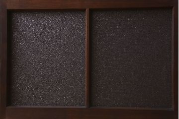 和製アンティーク　ダイヤガラス入り!レトロで味わいのあるガラス戸(窓、引き戸)2枚セット