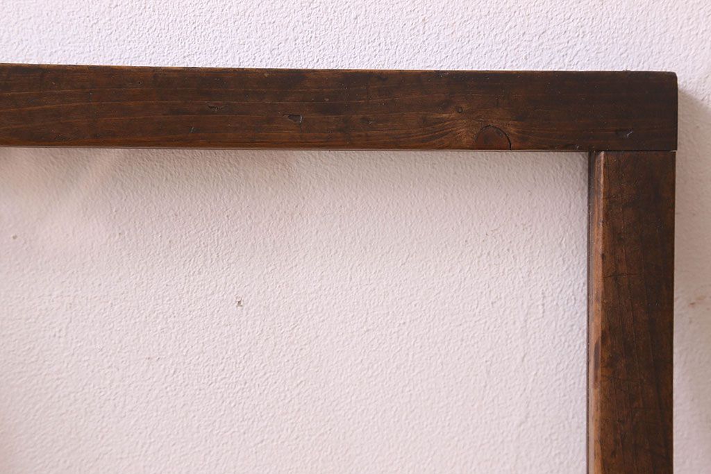 和製アンティーク　シンプルで馴染みやすい　フィックス窓(ガラス戸、はめ殺し戸、明り取り、明かり取り)