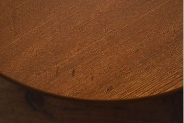 レトロ家具　昭和レトロ　明るい木の色味が素敵な丸ちゃぶ台(座卓、ローテーブル、折り畳みテーブル)