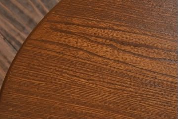 レトロ家具　昭和レトロ　明るい木の色味が素敵な丸ちゃぶ台(座卓、ローテーブル、折り畳みテーブル)