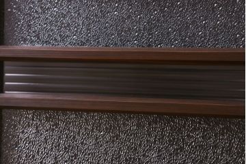 和製アンティーク　小さなガラス戸(窓、引き戸)2枚セット