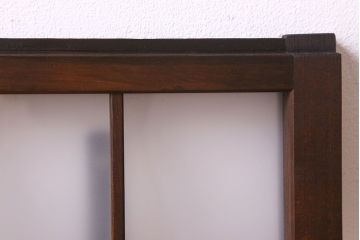 和製アンティーク　すりガラス使用　モダンな雰囲気漂う小さな明り取り(明かり取り、ガラス戸、窓)(1)