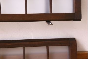 和製アンティーク　すりガラス使用　モダンな雰囲気漂う小さな明り取り(明かり取り、ガラス戸、窓)(1)