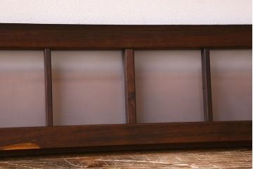 和製アンティーク　すりガラス使用　モダンな雰囲気漂う小さな明り取り(明かり取り、ガラス戸、窓)(2)