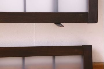 和製アンティーク　すりガラス使用　モダンな雰囲気漂う小さな明り取り(明かり取り、ガラス戸、窓)(2)