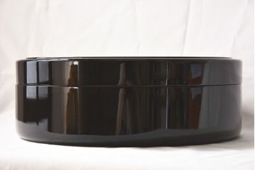 アンティーク雑貨　茶道具　輪島塗　花丸蒔絵　木製茶櫃(茶器、小物入れ)(定価約20万)