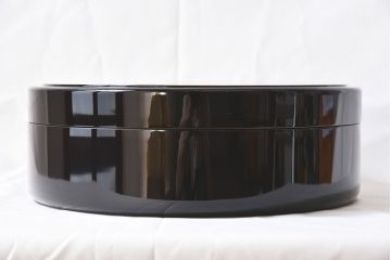アンティーク雑貨　茶道具　輪島塗　花丸蒔絵　木製茶櫃(茶器、小物入れ)(定価約20万)