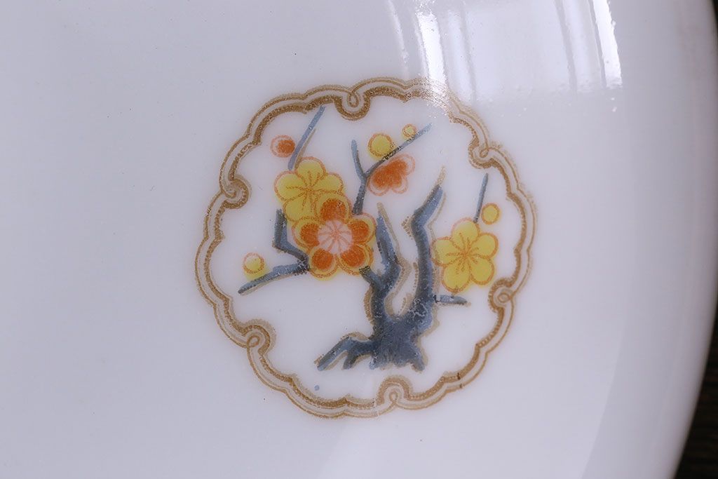 オールドノリタケ(日陶)　昭和8年　松竹梅の絵図　プレート(小皿、洋食器)3枚セット