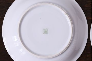 オールドノリタケ(日陶)　昭和8年　松竹梅の絵図　プレート(小皿、洋食器)3枚セット