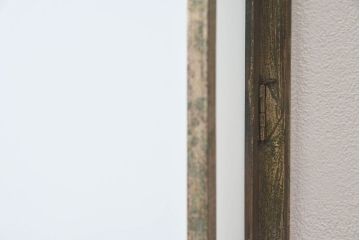 アンティーク雑貨　和製アンティーク　乳白ガラスのウォールランプカバー(壁掛け照明カバー)