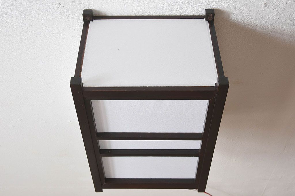 民芸照明　モダンな雰囲気漂うビンテージの壁掛け照明(行灯)