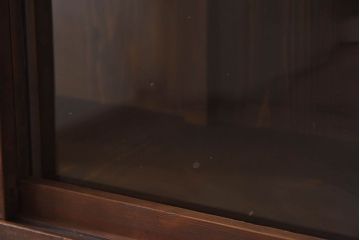 和製アンティーク　収納力抜群!大振りな二段重ね関西収納棚