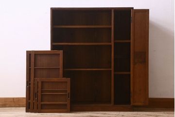 レトロ家具　和製アンティーク　レトロな雰囲気漂う下駄箱(収納棚、戸棚、本箱)