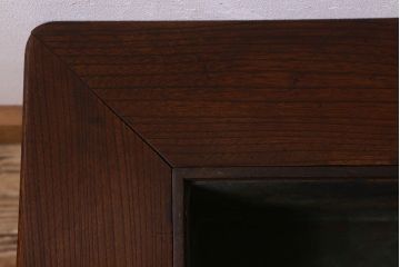 アンティーク雑貨　和製アンティーク　総欅材!意匠や立派な天板が魅力的な関西火鉢(長火鉢)