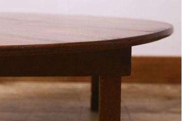レトロ家具　和製アンティーク　栓材　レトロな雰囲気漂うちゃぶ台(ローテーブル、座卓)