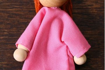 アンティーク雑貨　北欧ビンテージ　可愛らしい木製人形(ディスプレイ雑貨)(1)