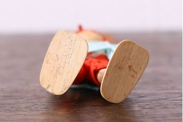 アンティーク雑貨　北欧ビンテージ　可愛らしい木製人形(ディスプレイ雑貨)(3)