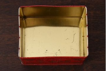アンティーク雑貨　イギリスビンテージ　本型のブリキ缶(ティン缶、小物入れ)