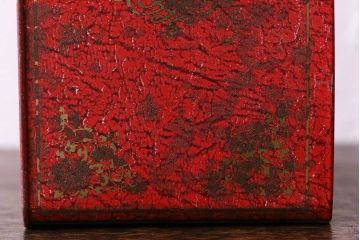 アンティーク雑貨　イギリスビンテージ　本型のブリキ缶(ティン缶、小物入れ)