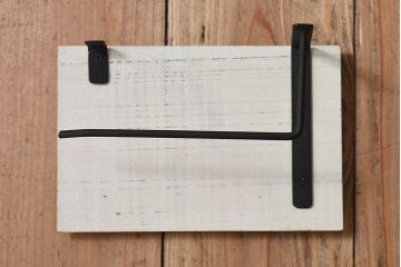 アンティーク雑貨　ペイント雑貨　トイレットペーパーホルダー・アンティークホワイト