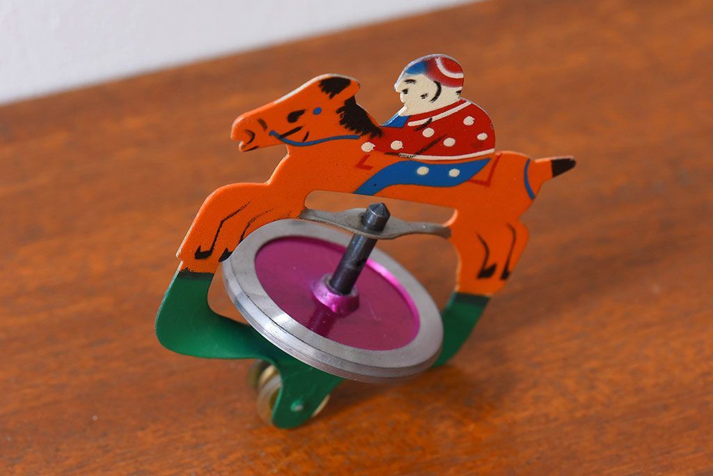 アンティーク雑貨　昭和レトロ　タイガー商会　T.K　ジョッキーゴマ