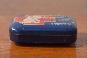 アンティーク雑貨　昭和初期　レトロなティン缶(ブリキ缶、小物入れ)(2)