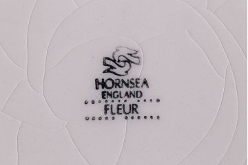 アンティーク雑貨　イギリスビンテージ　Hornsea(ホーンジー)　FLEUR(フルール)　カップ&ソーサー2客セット