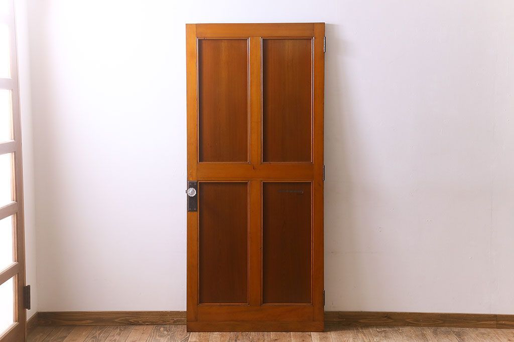 【D様ご成約分】大正〜昭和期　ガラス取っ手が可愛らしいドア(扉)