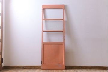 ペイント家具　ダイヤガラス入り!可愛らしい色合いが素敵なペイントドア(扉)