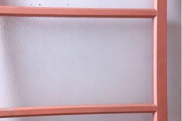 ペイント家具　ダイヤガラス入り!可愛らしい色合いが素敵なペイントドア(扉)