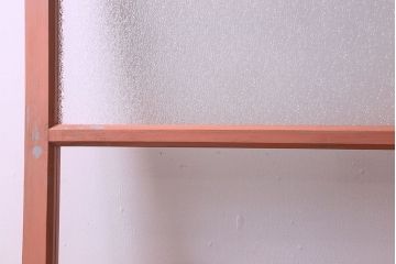 ペイント家具　ダイヤガラス入り!可愛らしい色合いが素敵なペイントドア(扉)