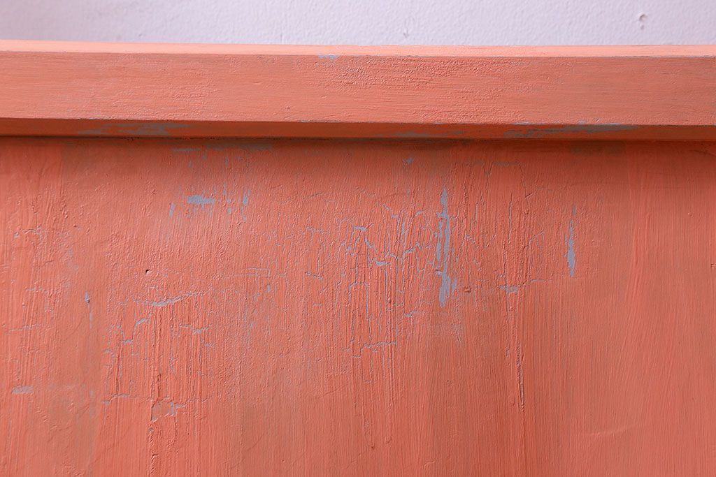 ペイント家具　ダイヤガラス入り!可愛らしい色合いが素敵なペイントドア(扉)