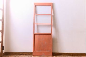 ペイント家具　ダイヤガラス入り!可愛らしい色合いが素敵なペイントドア(扉)