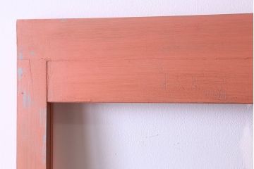 ペイント家具　ダイヤガラス入り!可愛らしい色合いが素敵なペイントドア(扉)