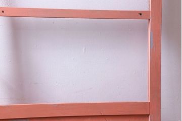 ペイント家具　ダイヤガラス入り!可愛らしい色合いが素敵なペイントドア(扉)