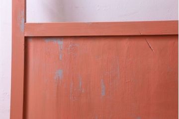 ペイント家具　ダイヤガラス入り!可愛らしい色合いが素敵なペイントドア(扉)