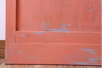 ペイント家具　ダイヤガラス入り!可愛らしい色合いが素敵なペイントドア(扉)